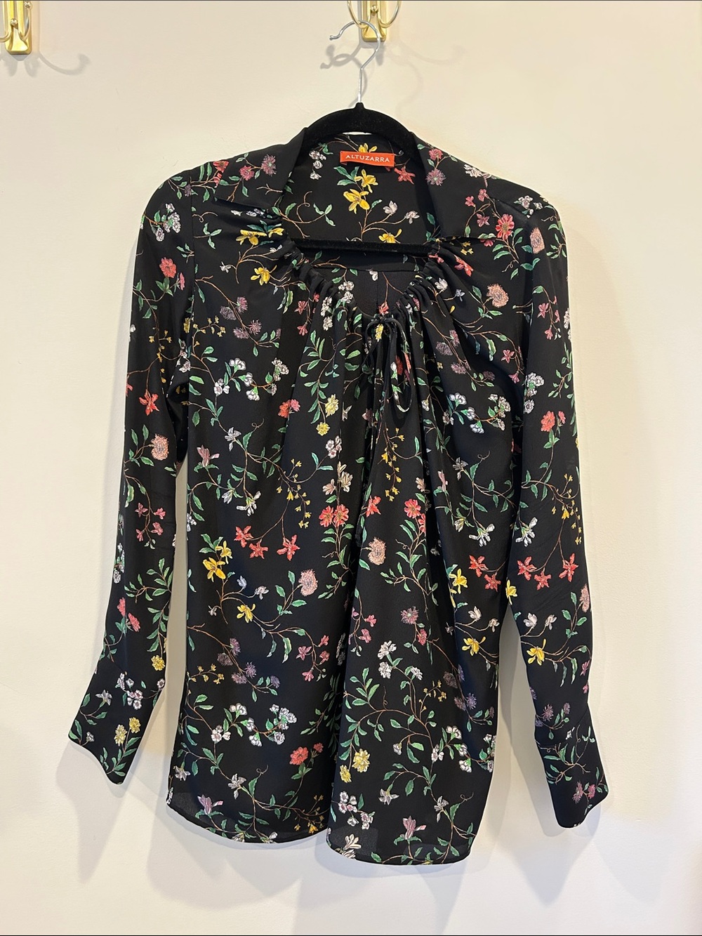 Altuzarra Silk Floral Top Sz S